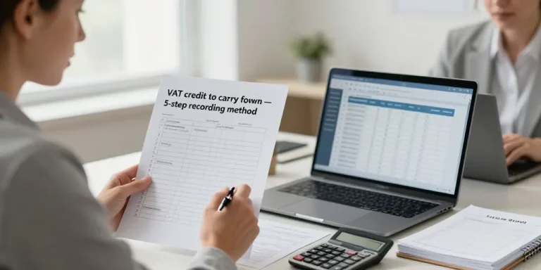 comptabilisation crédit de tva à reporter