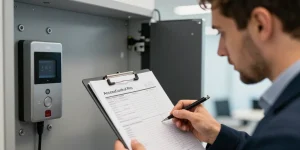 système badgeuse accesscontrol pro installation