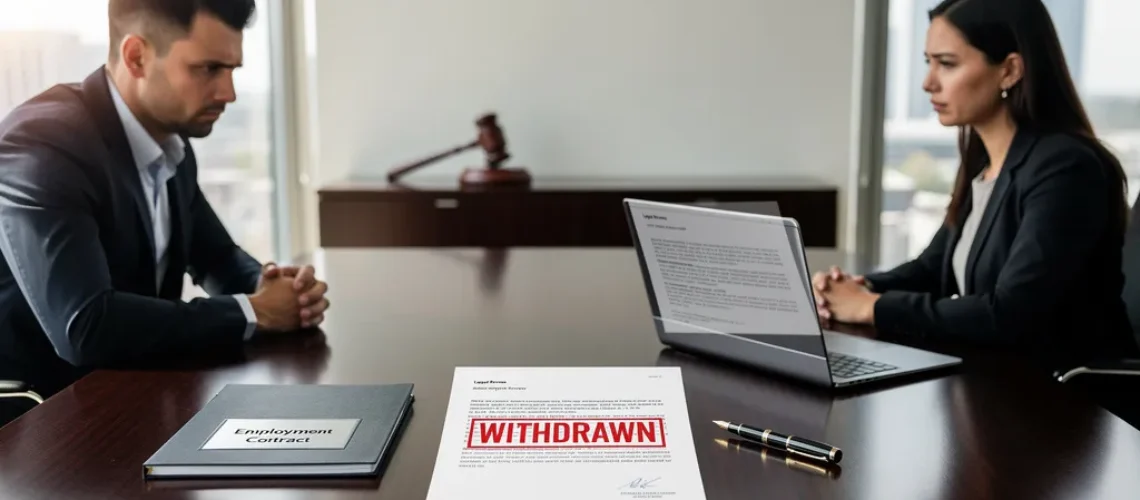 annuler promesse d'embauche