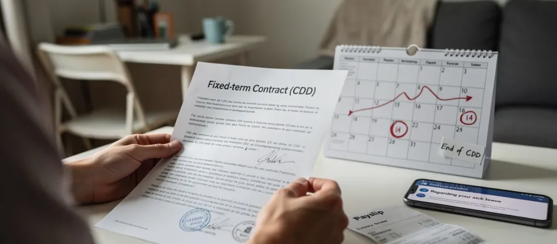 arrêt maladie cdd