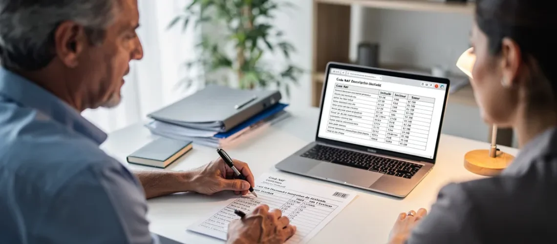 code naf agent commercial