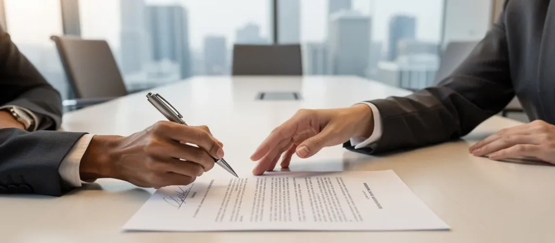 la conclusion de la vente