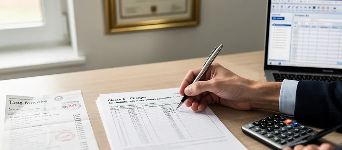 taxe foncière compte comptable