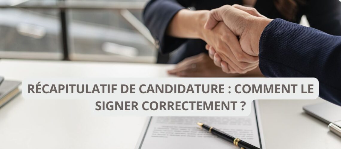 récapitulatif candidature 4